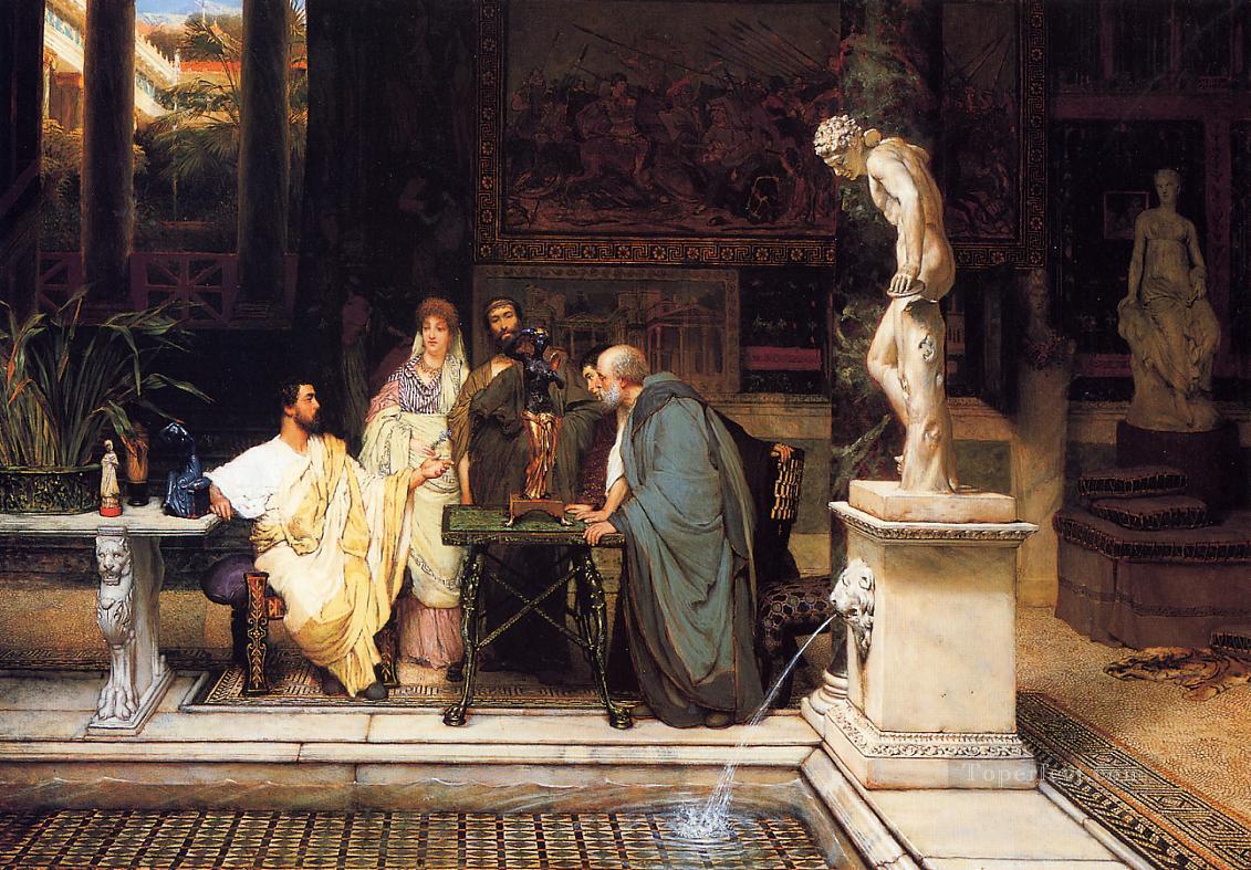 ローマ芸術愛好家2 ロマンチックなサー・ローレンス・アルマ・タデマ油絵